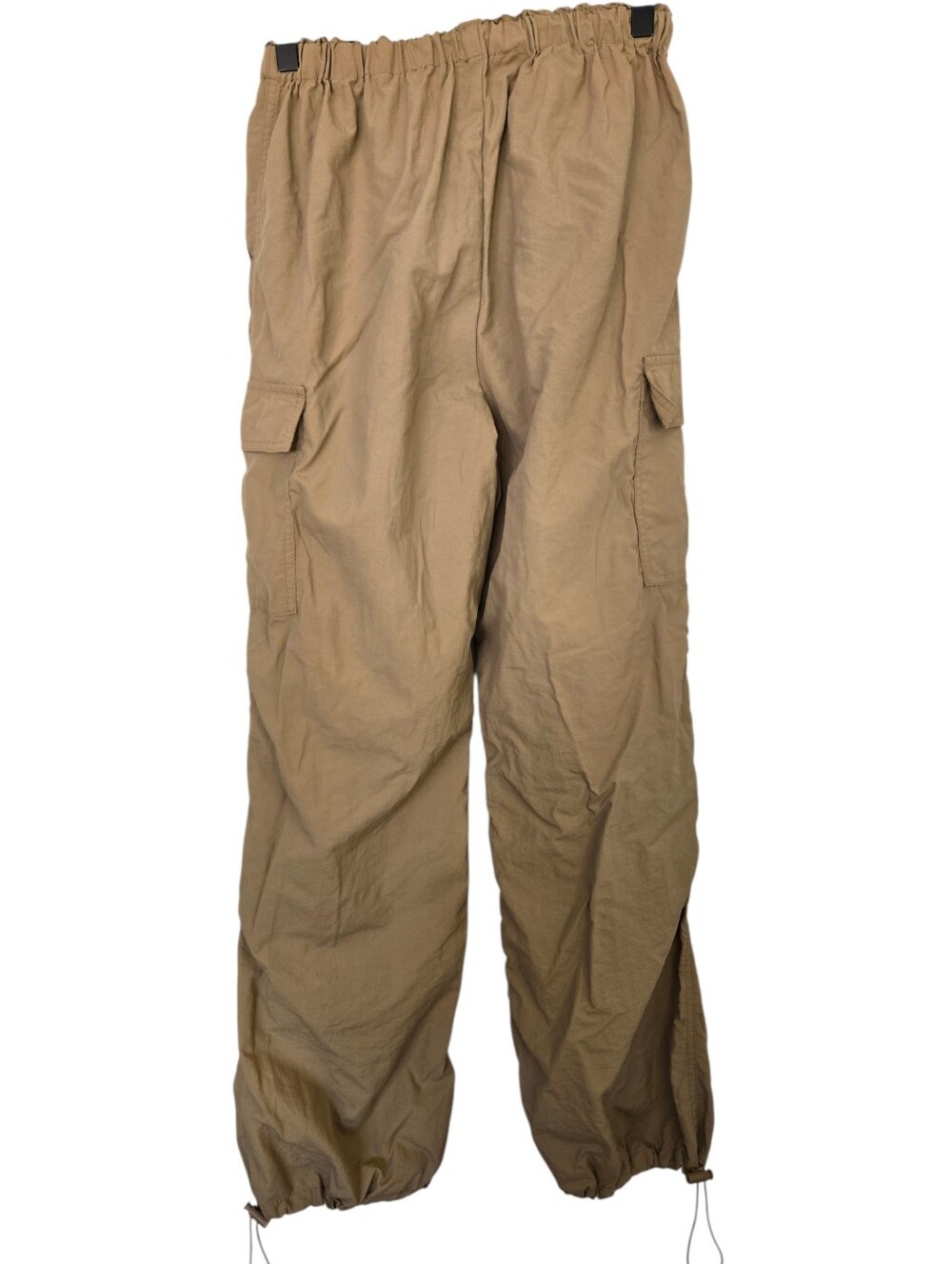 ๐ค Love Tree Khaki Cargo Parachute Pants | Drawstring Utility Joggers | Size Sma - Picture 5 of 5
